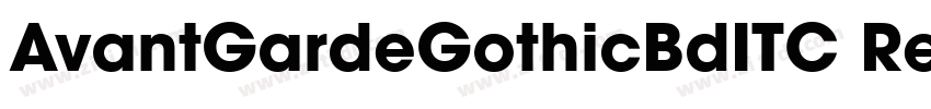 AvantGardeGothicBdITC Reg字体转换